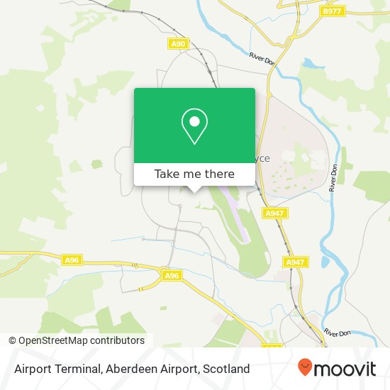 Airport Terminal, Aberdeen Airport map