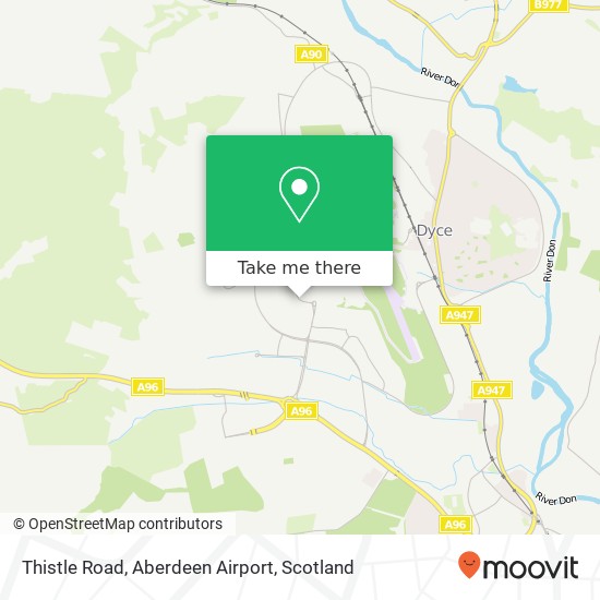 Thistle Road, Aberdeen Airport map