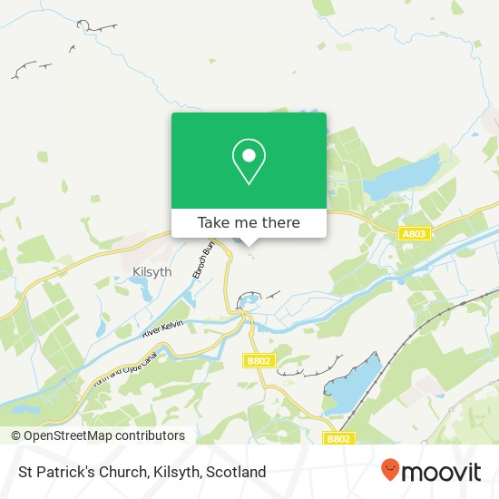 St Patrick's Church, Kilsyth map