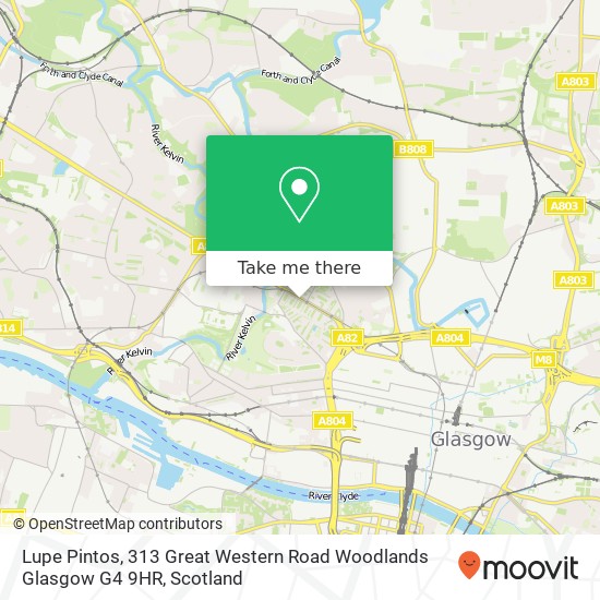 Lupe Pintos, 313 Great Western Road Woodlands Glasgow G4 9HR map