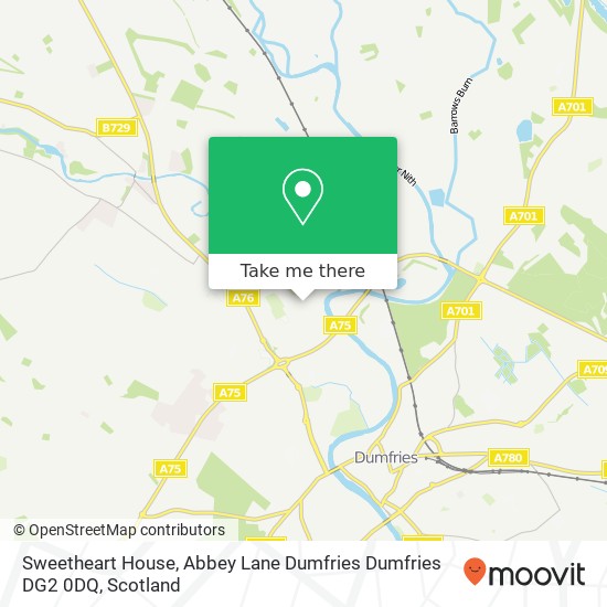 Sweetheart House, Abbey Lane Dumfries Dumfries DG2 0DQ map