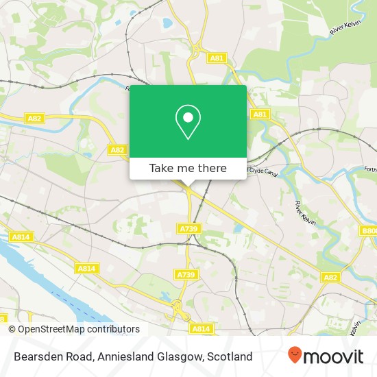 Bearsden Road, Anniesland Glasgow map