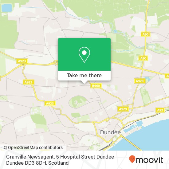 Granville Newsagent, 5 Hospital Street Dundee Dundee DD3 8DH map