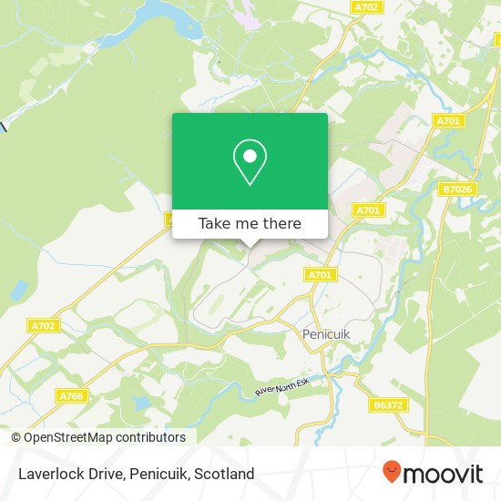 Laverlock Drive, Penicuik map