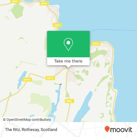 The Ritz, Rothesay map