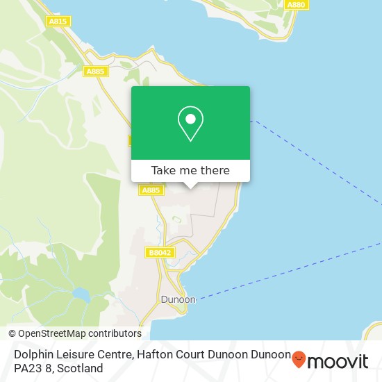 Dolphin Leisure Centre, Hafton Court Dunoon Dunoon PA23 8 map