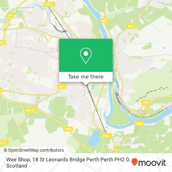 Wee Shop, 18 St Leonards Bridge Perth Perth PH2 0 map
