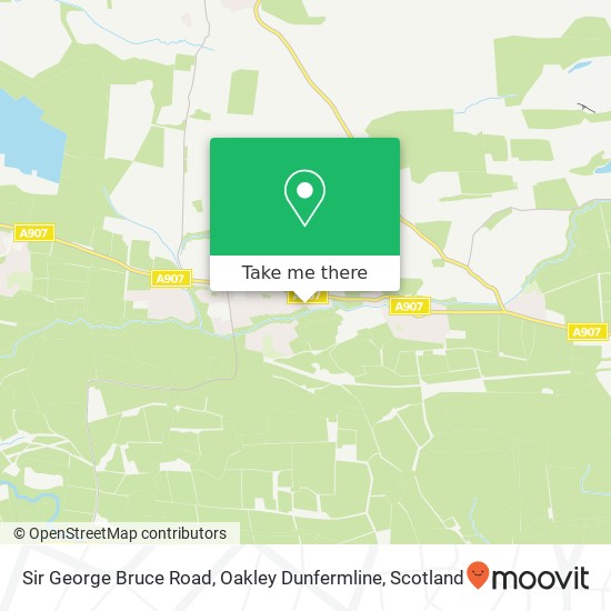 Sir George Bruce Road, Oakley Dunfermline map