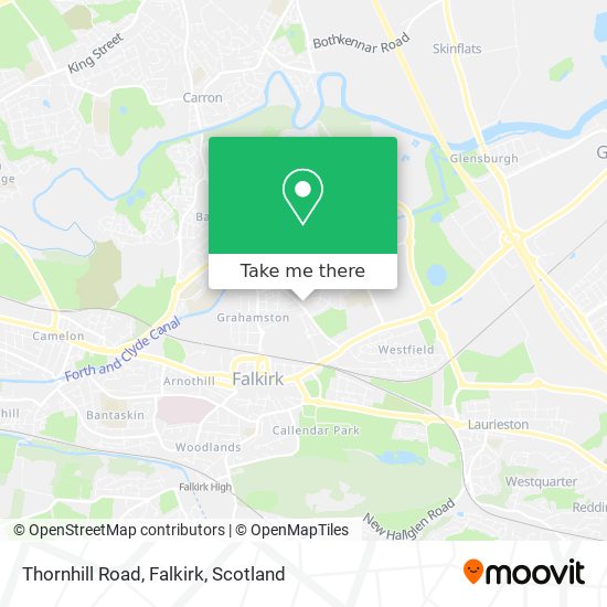 Thornhill Road, Falkirk map