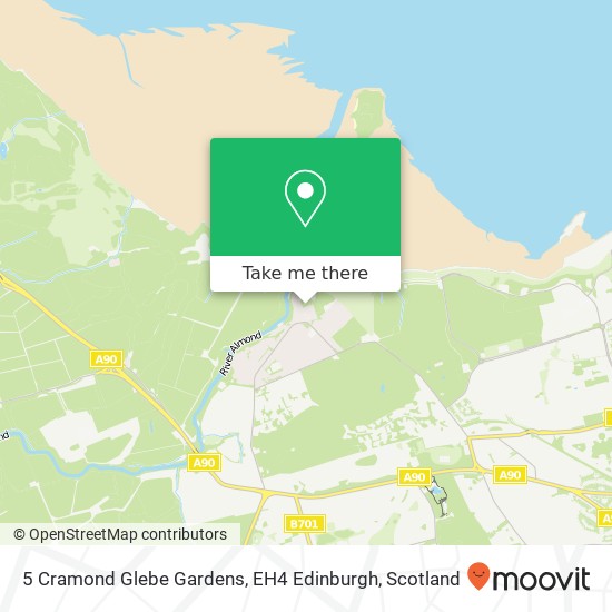 5 Cramond Glebe Gardens, EH4 Edinburgh map