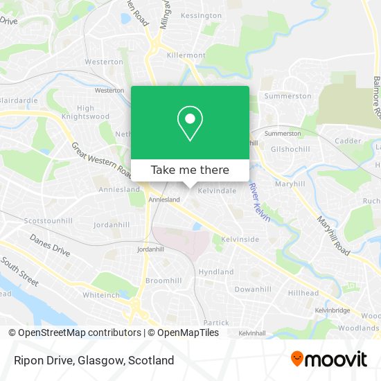 Ripon Drive, Glasgow map