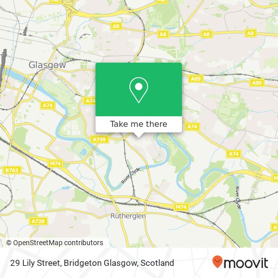 29 Lily Street, Bridgeton Glasgow map
