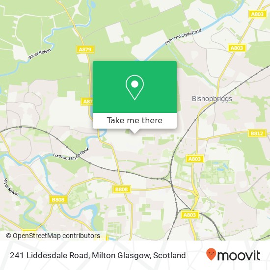 241 Liddesdale Road, Milton Glasgow map