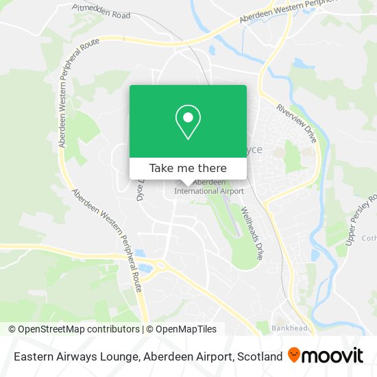 Eastern Airways Lounge, Aberdeen Airport map