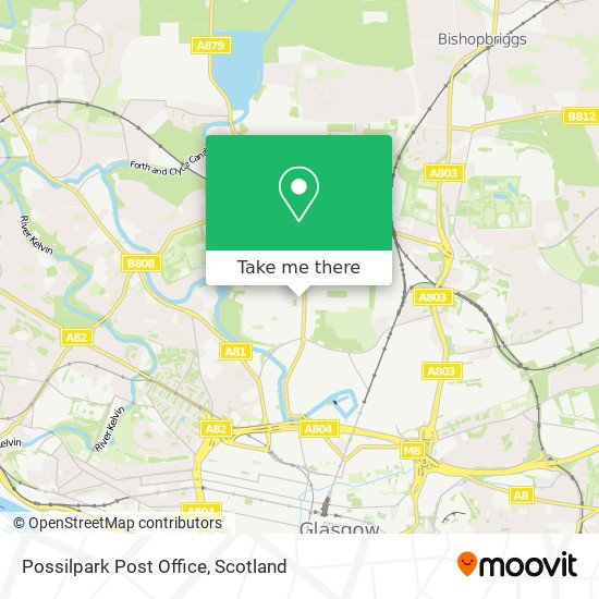Possilpark Post Office map