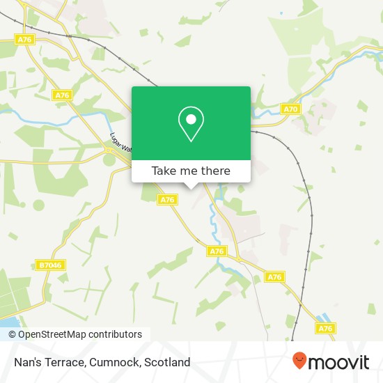 Nan's Terrace, Cumnock map