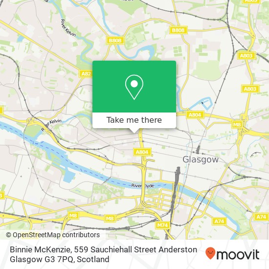 Binnie McKenzie, 559 Sauchiehall Street Anderston Glasgow G3 7PQ map