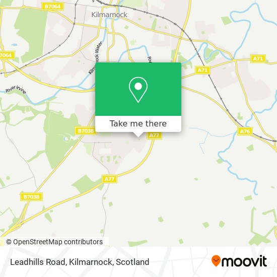 Leadhills Road, Kilmarnock map