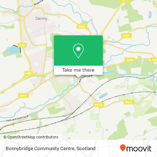 Bonnybridge Community Centre map