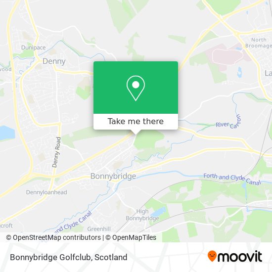 Bonnybridge Golfclub map