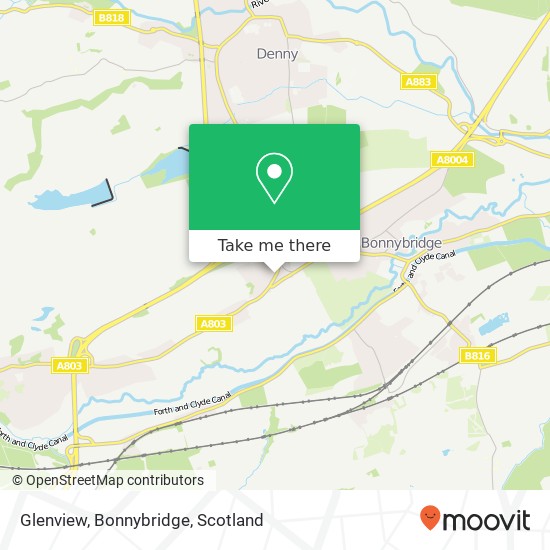 Glenview, Bonnybridge map