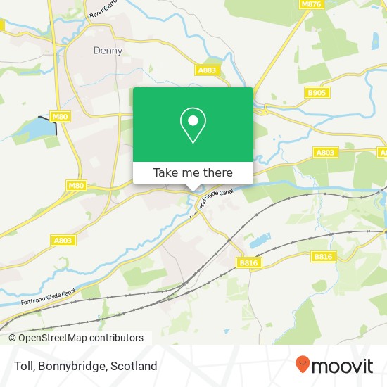 Toll, Bonnybridge map