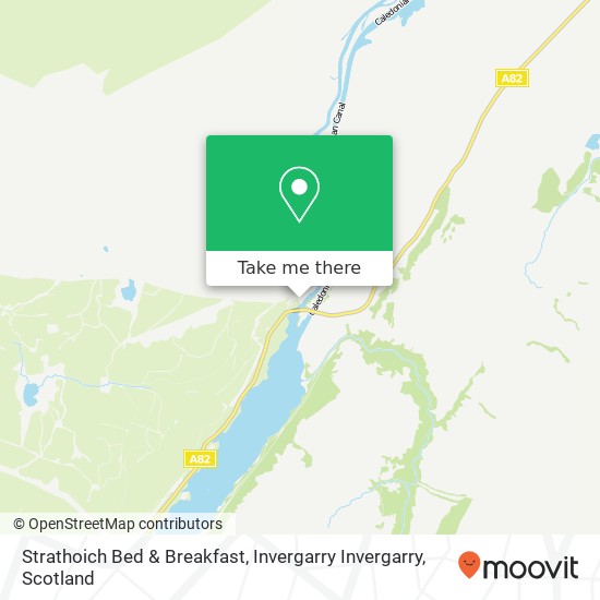 Strathoich Bed & Breakfast, Invergarry Invergarry map