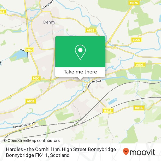 Hardies - the Cornhill Inn, High Street Bonnybridge Bonnybridge FK4 1 map