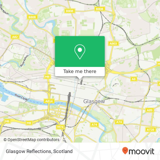 Glasgow Reflections map