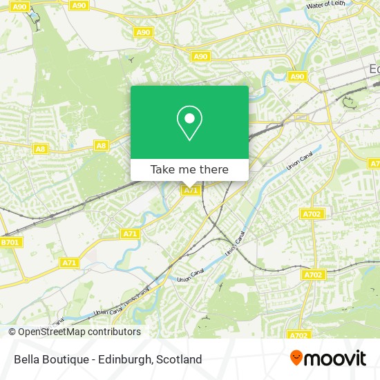 Bella Boutique - Edinburgh map