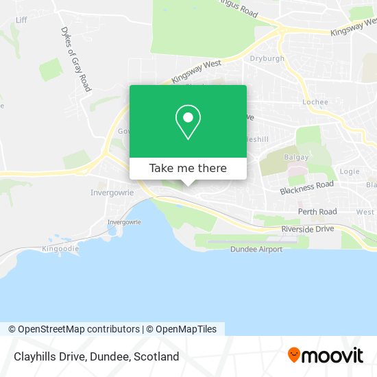 Clayhills Drive, Dundee map