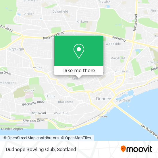 Dudhope Bowling Club map