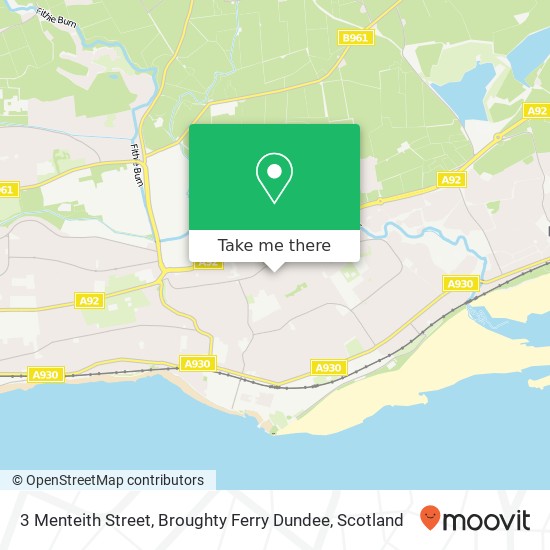 3 Menteith Street, Broughty Ferry Dundee map