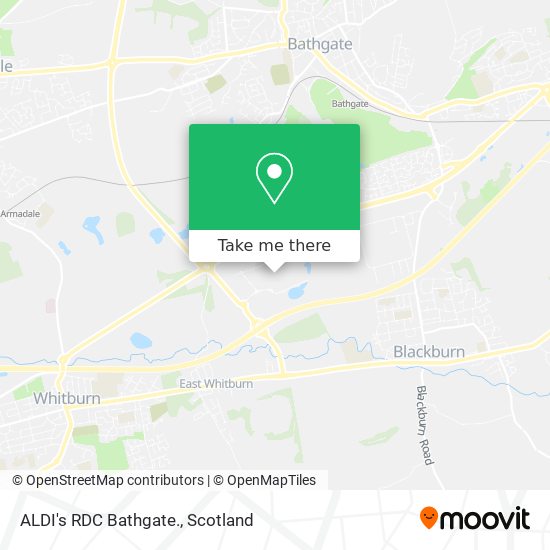 ALDI's RDC Bathgate. map