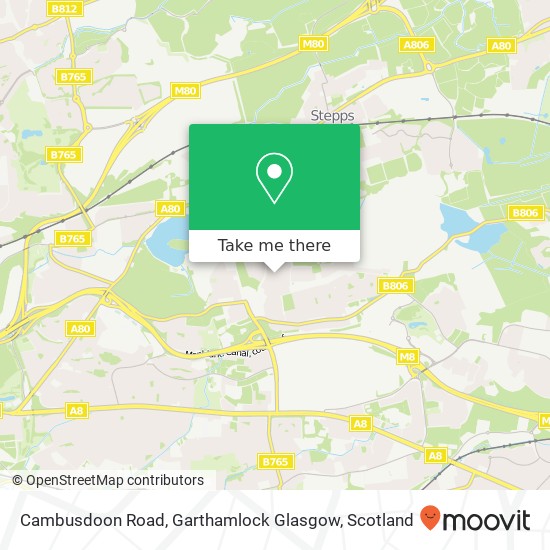 Cambusdoon Road, Garthamlock Glasgow map