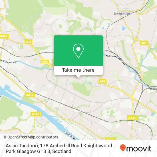 Asian Tandoori, 178 Archerhill Road Knightswood Park Glasgow G13 3 map