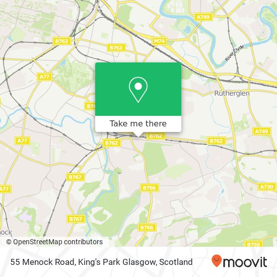 55 Menock Road, King's Park Glasgow map