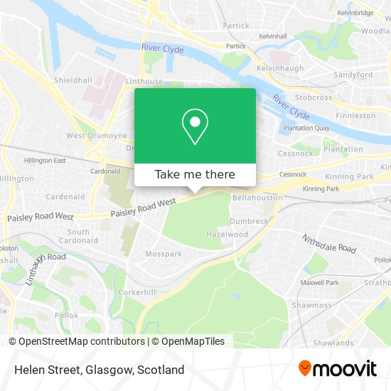 Helen Street, Glasgow map