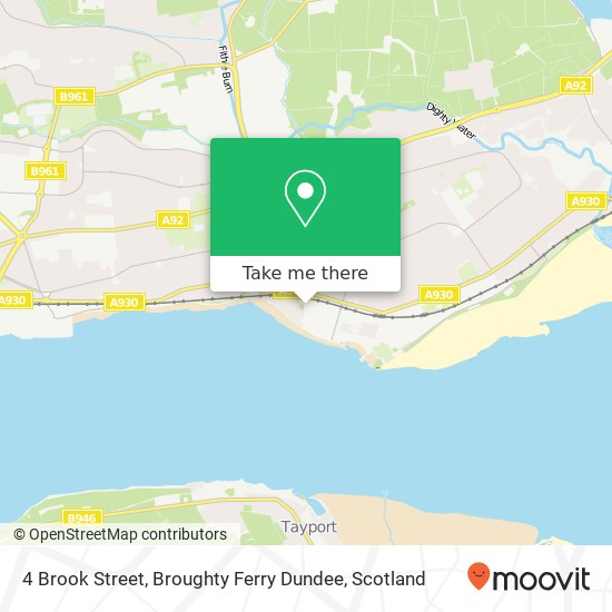 4 Brook Street, Broughty Ferry Dundee map