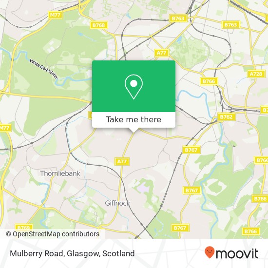 Mulberry Road, Glasgow map
