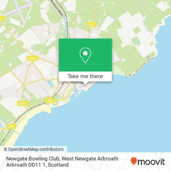 Newgate Bowling Club, West Newgate Arbroath Arbroath DD11 1 map