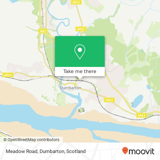 Meadow Road, Dumbarton map