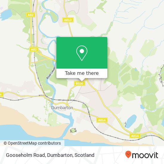 Gooseholm Road, Dumbarton map