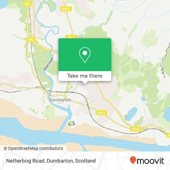 Netherbog Road, Dumbarton map
