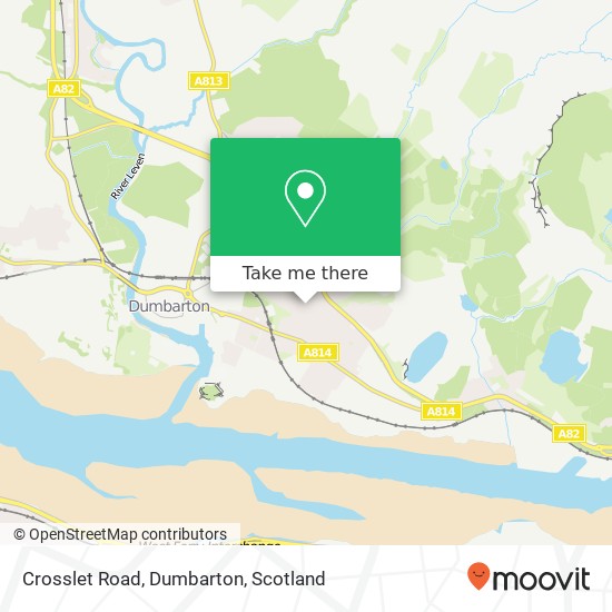 Crosslet Road, Dumbarton map