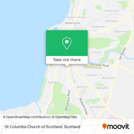 St Columba Church of Scotland map
