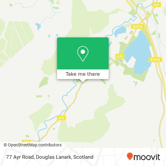 77 Ayr Road, Douglas Lanark map