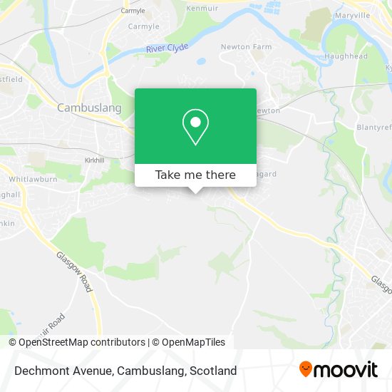 Dechmont Avenue, Cambuslang map