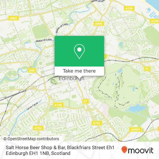 Salt Horse Beer Shop & Bar, Blackfriars Street Eh1 Edinburgh EH1 1NB map