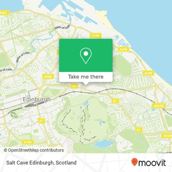 Salt Cave Edinburgh map